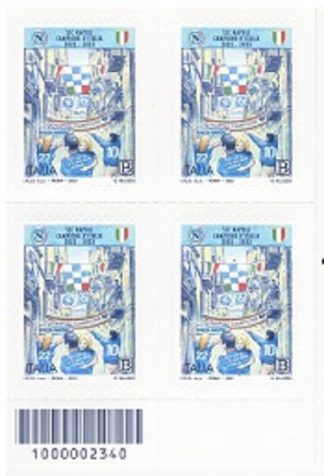 Italia 2023 NAPOLI Campione d' Italia 2022-2023 Quartina sinistra
