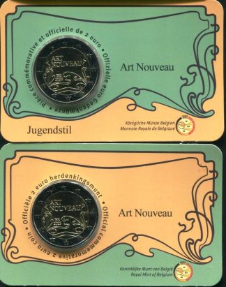 2023 Belgio coincard 'Art noveau'