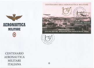 Vaticano 2023 FDC Foglietto 'Centenario dell' Aeronautica militare'