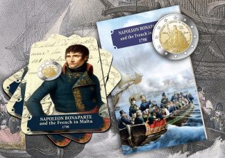 2023 Malta 2 euro Napoleone in folder ufficiale
