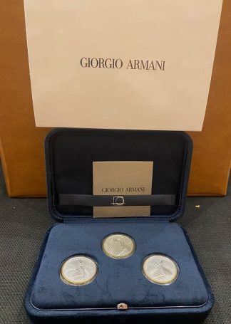 2023- Italia Trittico Giorgio Armani 5 euro AG FDC