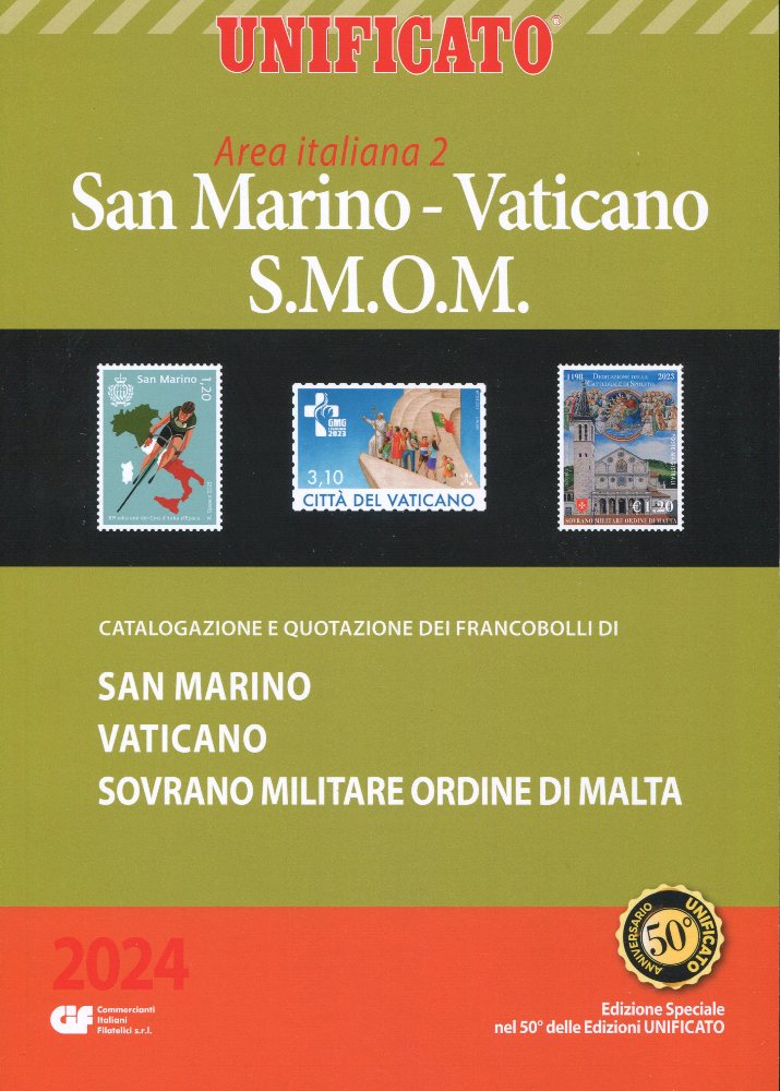 2024- Unificato area italiana II -San Marino, Vaticano e Smom