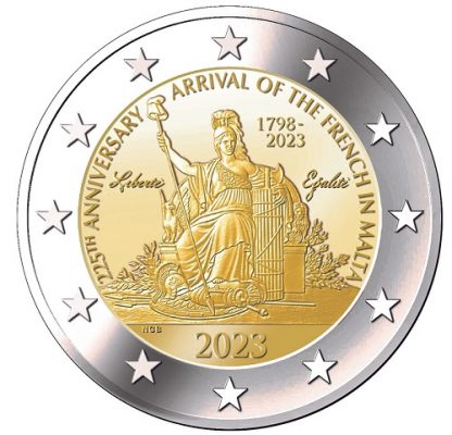2023 Malta 2 euro Napoleone in folder ufficiale - immagine 2