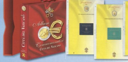 Vaticano 2 euro - 3 album con fogli dal 2004 al 2023