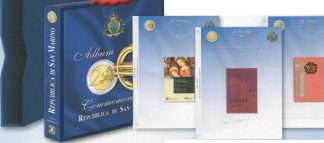 San Marino 2 euro - 3 album con fogli dal 2004 al 2023
