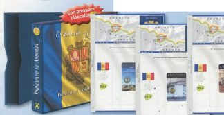 Andorra 2 euro - 2 album con fogli dal 2004 al 2023