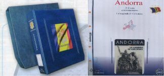 Andorra 2 euro commemorativi  - 2 album con fogli dal 2014 al 2022