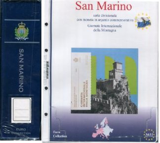 San Marino Divisionali con argento - 2 album con fogli dal 2002 al 2023