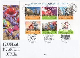 Rarità 2023- ITALIA-FDC BF Carnevali più antichi d'Italia