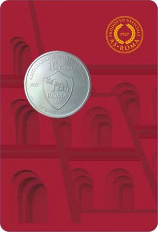 10 euro San Marino AG dedicato al  '90° Ann. Fondazione AS Roma'