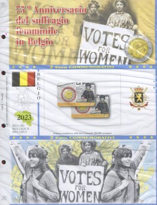 Fogli per 2 euro BELGIO in coin card - Abafil