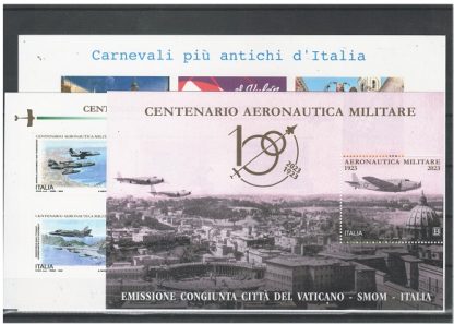 2023 Italia annata completa Francobolli 2023 con foglietto Aeronautica