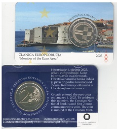 2023 Coincard Croazia Introduzione dell'Euro