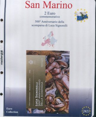FOGLI PER 2 EURO COMMEMORATIVI SAN MARINO -MASTERPHIL
