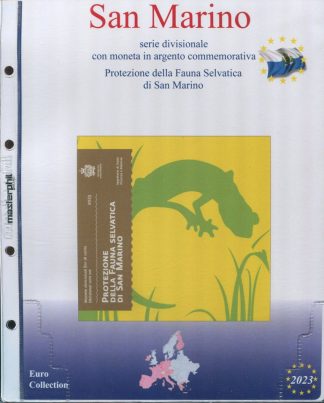 FOGLI PER SERIE DIVISIONALI CON ARGENTO SAN MARINO 2002-2023 - MASTERPHIL
