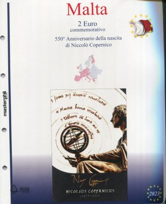 Fogli per coin card Malta - Masterphil