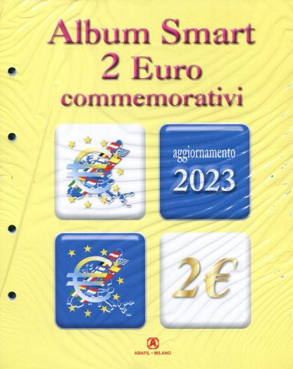 FOGLI PER 2 EURO COMMEMORATIVI  PER ALBUM SMART 2004 - 2023- ABAFIL