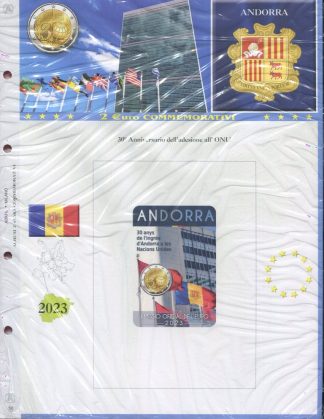 Fogli per 2 euro ANDORRA in blister - ABAFIL