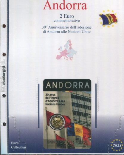 Fogli per 2 euro ANDORRA in blister - Masterphil