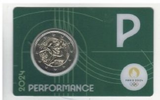 2024 2 euro Francia-Olimpiadi 2024- 1 coincard casuale