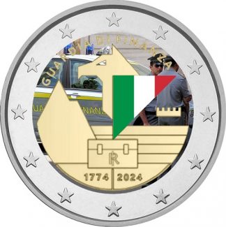 2024 Italia  2 euro colorato 250° Ann. della Fond. della Guardia di Finanza