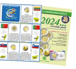 Novità 2024-FOGLI PER 2 EURO COMMEMORATIVI II PARTE 2024 - ABAFIL