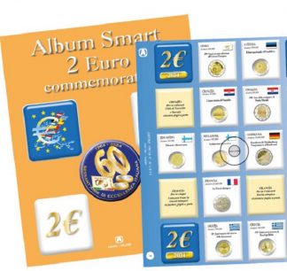 Novità 2024-FOGLI PER 2 EURO COMMEMORATIVI  PER ALBUM SMART 2024- ABAFIL