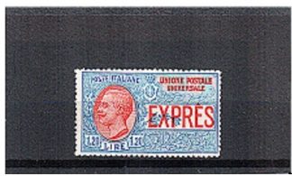 1922 ESPRESSO EFFIGIE VITTORIO EMANUELE III LINGUELLATO