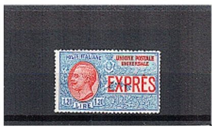 1922 ESPRESSO EFFIGIE VITTORIO EMANUELE III LINGUELLATO