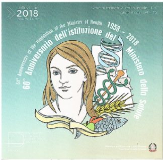 2018 Divisionale Euro Italia  - 8 Valori+2 euro Ministero della Salute