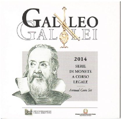 2014 Divisionale Euro Italia - 9 Valori  GALILEO GALILEI