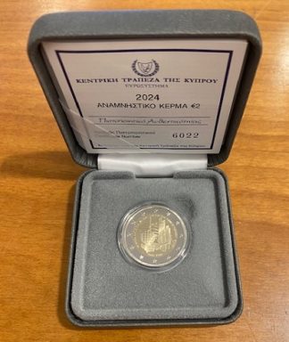 Top Novità 2024 Cipro -2€ Proof-20° Ann. Adesione di Cipro alla UE
