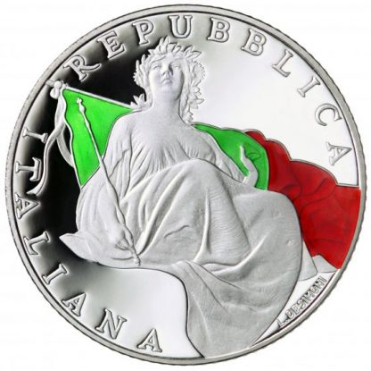 Offerta-2018 - 5 € Ag Proof Italia  - 70° Ann. dell'entrata in vigore della Costituzione Italiana - immagine 2