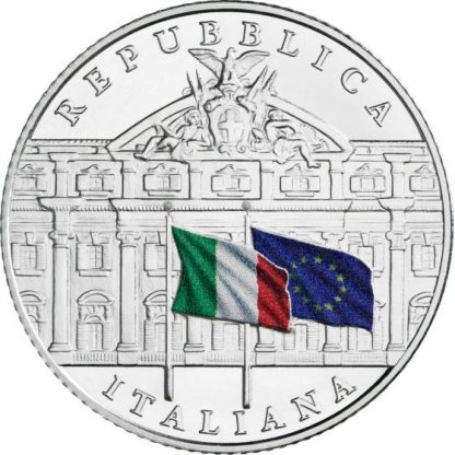 Offerta speciale-2019 - 5 € Ag proof  Italia  - 150° Ann.Fond.Ragioneria Gen.dello Stato - immagine 2