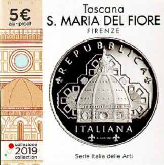 Offerta speciale-2019 - 5 € Ag proof  Italia  - S.Maria del Fiore