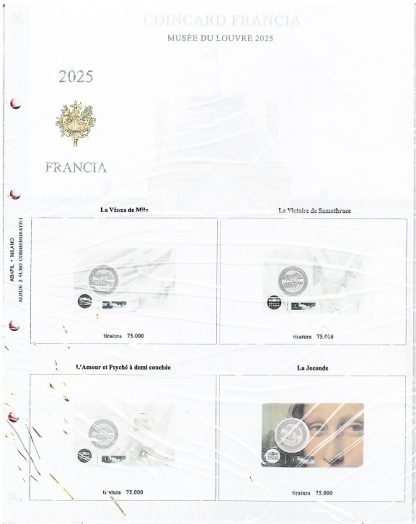 Novità Fogli(abafil) per 2€ in coin card Francia 2025  - Museo del Louvre