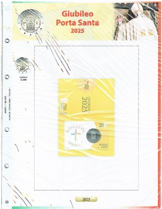 Novità Foglio per 2 Euro ITALIA in coincard ABAFIL -Giubileo 2025-