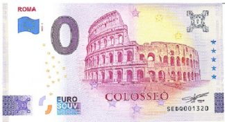 Banconota 0 euro souvenir-Roma-Colosseo