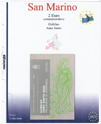 Novità Foglio per 2 euro San Marino 2025 - Giubileo- Masterphil