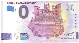 Banconota 0 euro souvenir-Roma-Piazza di Spagna