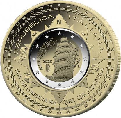 Top offerta!!! Italia 10 euro Amerigo Vespucci 2025 'ciambella' - immagine 3