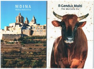 Novità 2025 Malta coppia 2 euro fior di conio in blister - Bue e Città di Mdina
