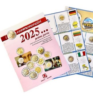 Novità 2025-FOGLI PER 2 EURO COMMEMORATIVI I PARTE 2025 - ABAFIL