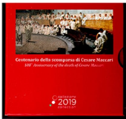 2019 - 5 € Ag Proof Italia  - Cesare Maccari