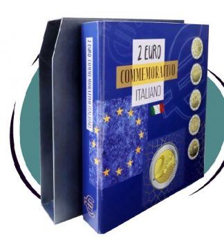 Novità ALBUM 2 euro ITALIA commemorativi  CON FOGLI DAL 2004 - 2022 (Masterphil)