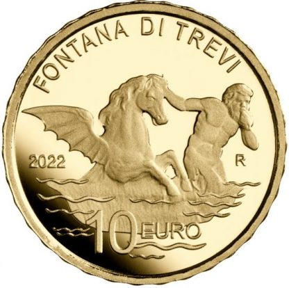 ITALIA 2022 Moneta da 10 euro -Serie Fontane d'Italia- Fontana di Trevi - immagine 3
