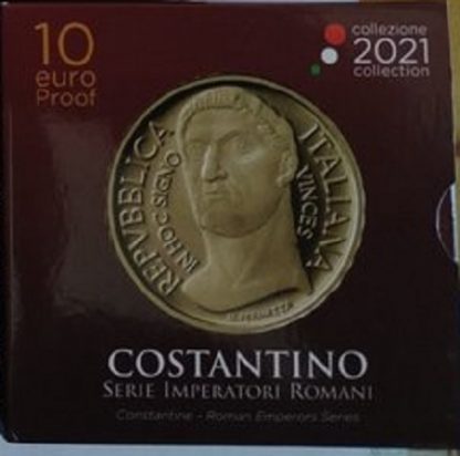 ITALIA 2021 Moneta da 10 euro -Serie Imperatori Romani- COSTANTINO
