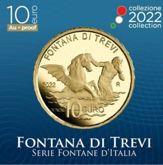 ITALIA 2022 Moneta da 10 euro -Serie Fontane d'Italia- Fontana di Trevi