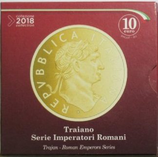 ITALIA 2018 Moneta da 10 euro -Serie Imperatori Romani- TRAIANO