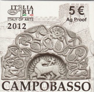 2012 - 5 € Ag Proof Italia  - Campobasso